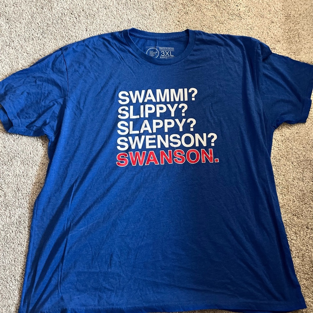 Men's Blue Dumb and Dumber 3XL Cubs Graphic  T-Shirt - Swanson